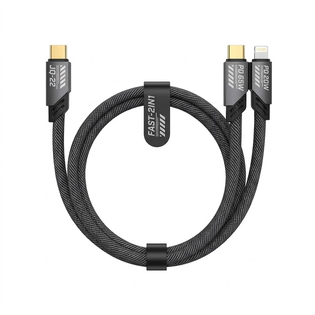 Cable de Datos Rapido 2 en 1 Marca Juqu JQ-22