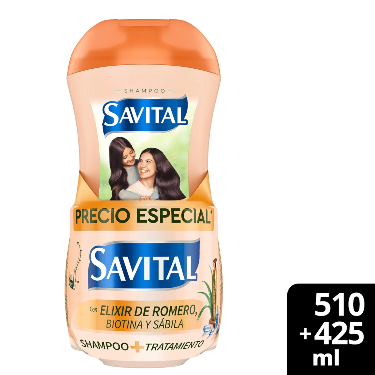 Shampoo Savital Elixir Romero 510ml + Tratamiento 425ml