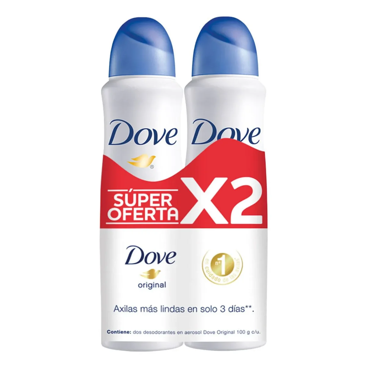 Desodorante Dove Original Aerosol 2X150 Ml