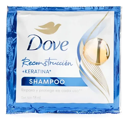 Shampoo Dove Reconstruccion Keratina Sobre 18ml