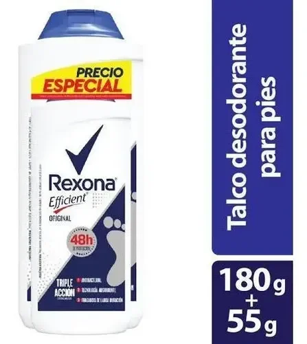 Talco Rexona Effic Orig 180G+55G P/Esp
