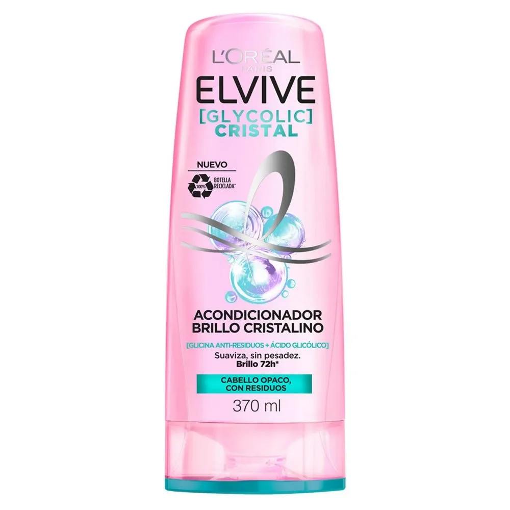Acondicionador ELVIVE Glycolic Brillo Cristalino 370ml