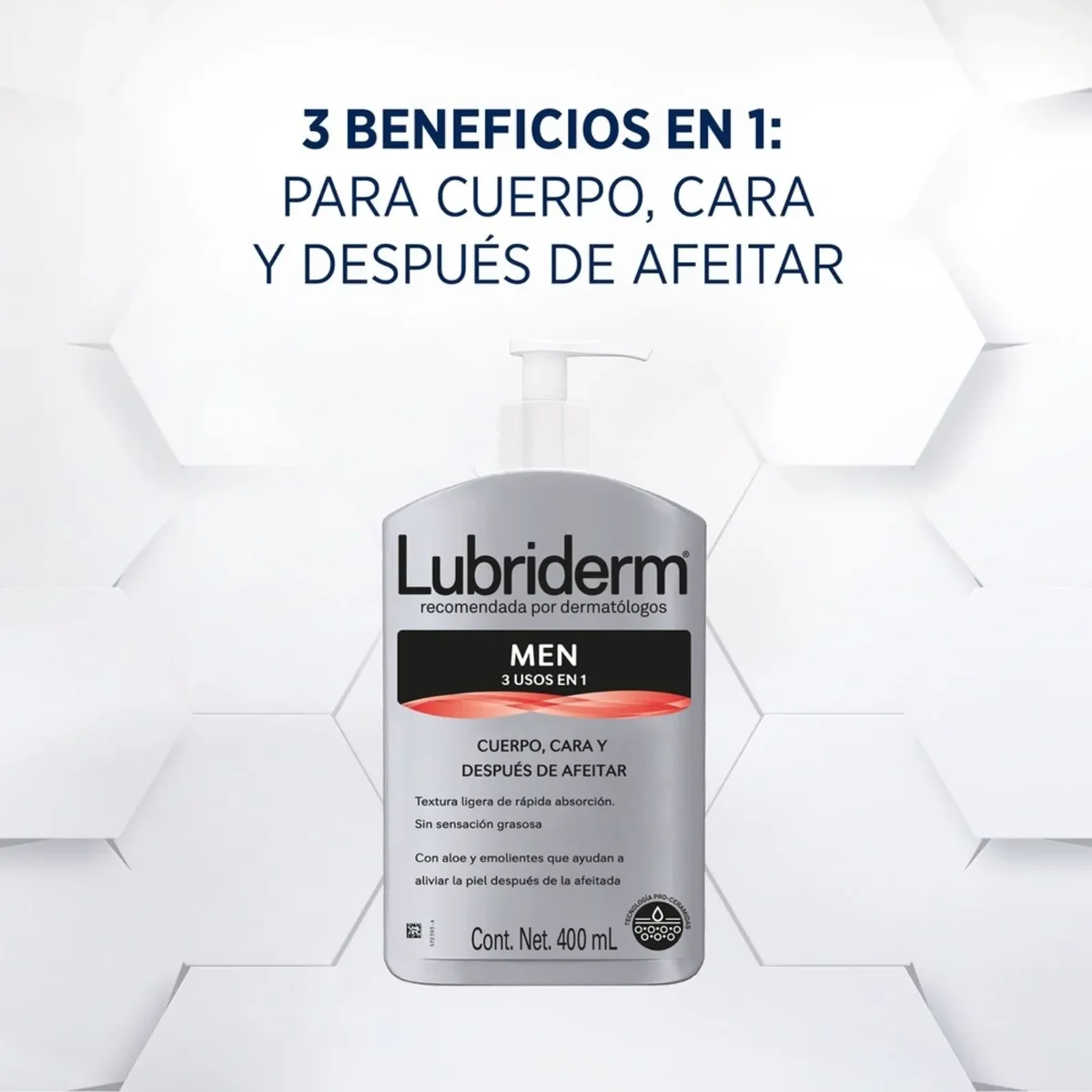 Crema Corporal Lubriderm For Men 400ml