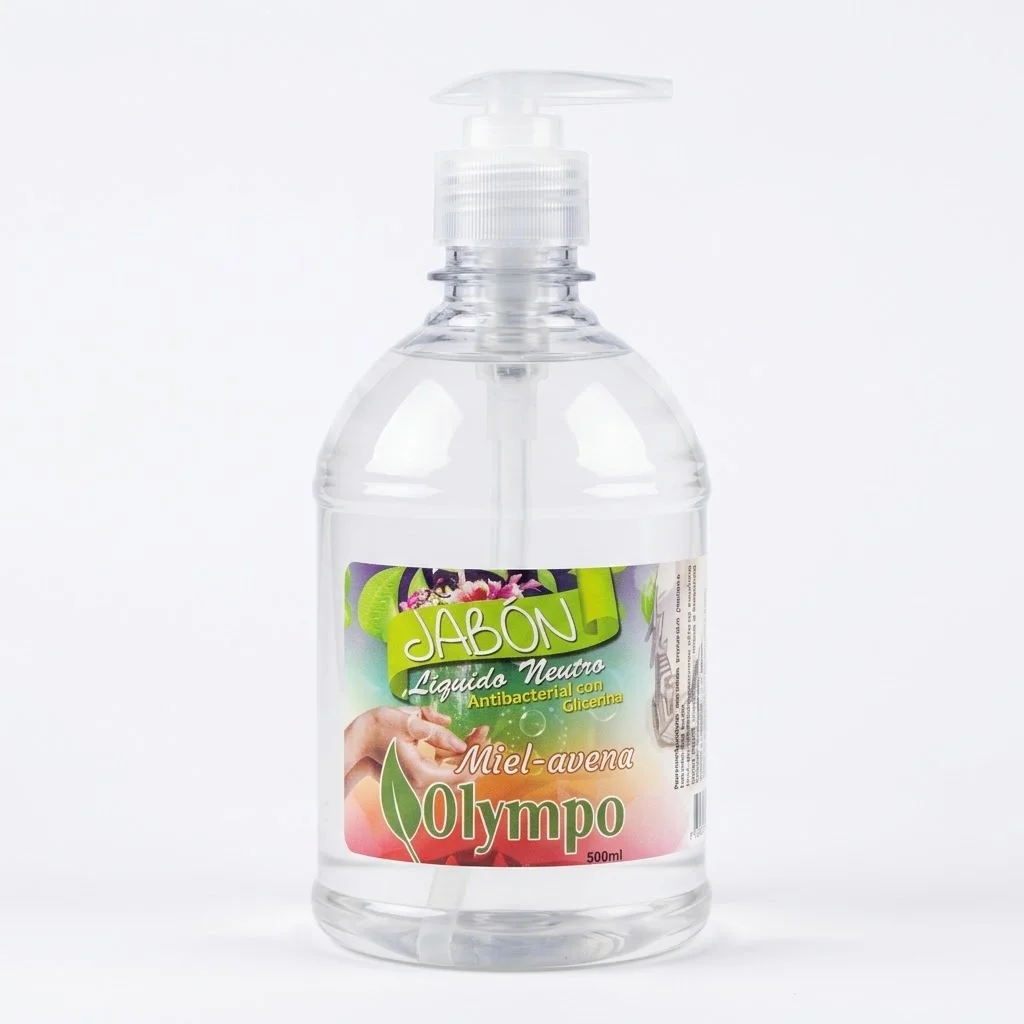 Jabón Liquido Neutro Olympo Miel Avena 500ml